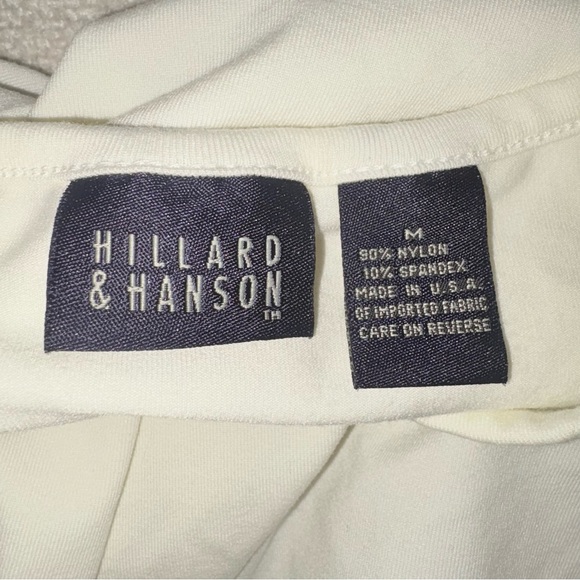 Hillard & Hanson White Crewneck Short Sleeve Tee - Picture 2 of 4